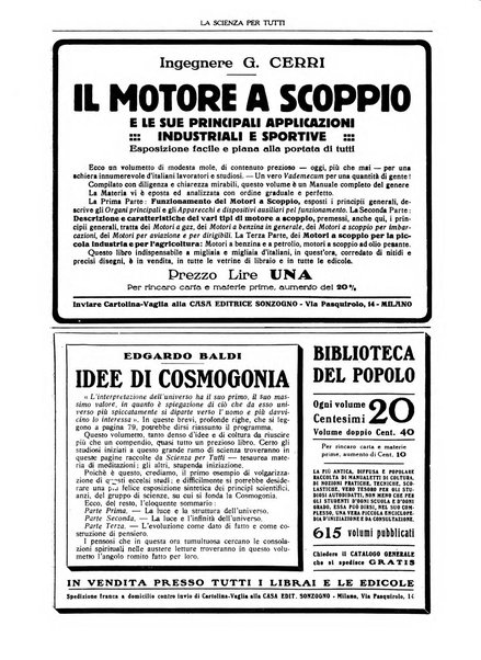 La scienza per tutti giornale popolare illustrato