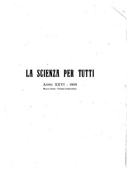 La scienza per tutti giornale popolare illustrato