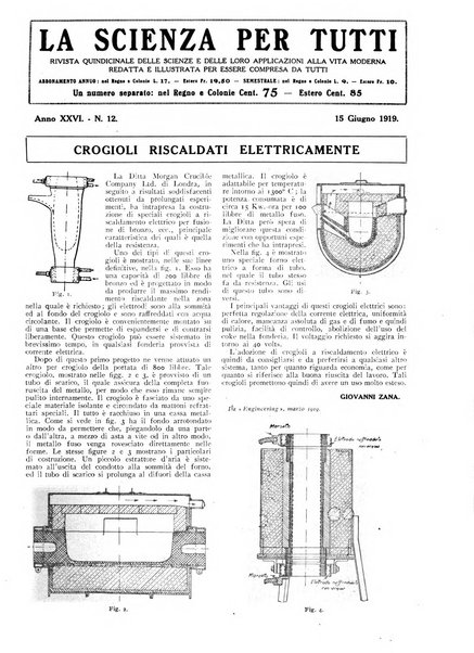 La scienza per tutti giornale popolare illustrato