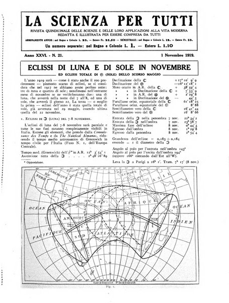 La scienza per tutti giornale popolare illustrato