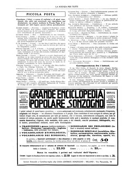 La scienza per tutti giornale popolare illustrato