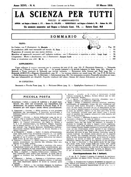 La scienza per tutti giornale popolare illustrato