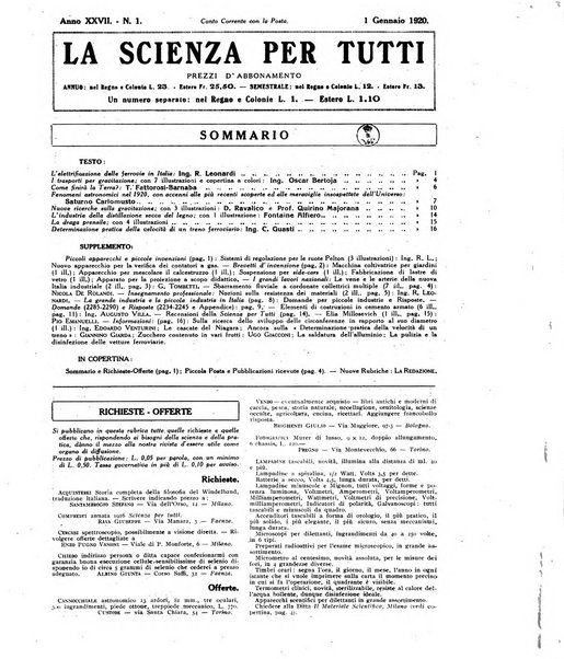 La scienza per tutti giornale popolare illustrato