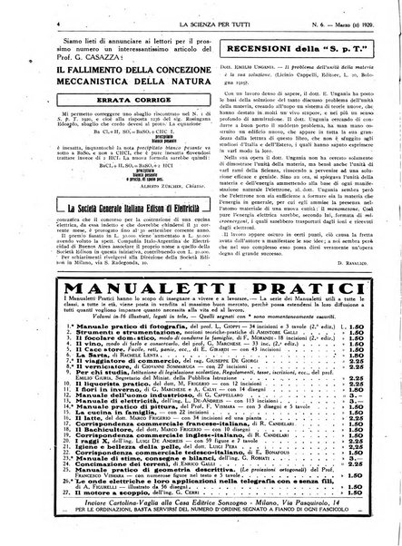 La scienza per tutti giornale popolare illustrato