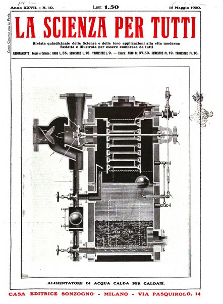 La scienza per tutti giornale popolare illustrato