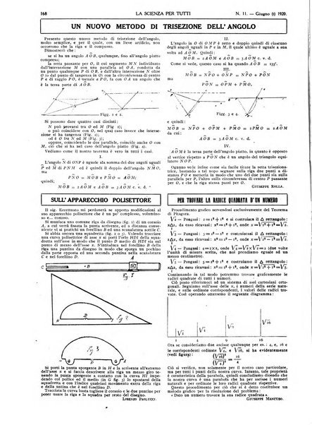 La scienza per tutti giornale popolare illustrato