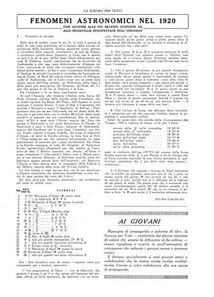 La scienza per tutti giornale popolare illustrato