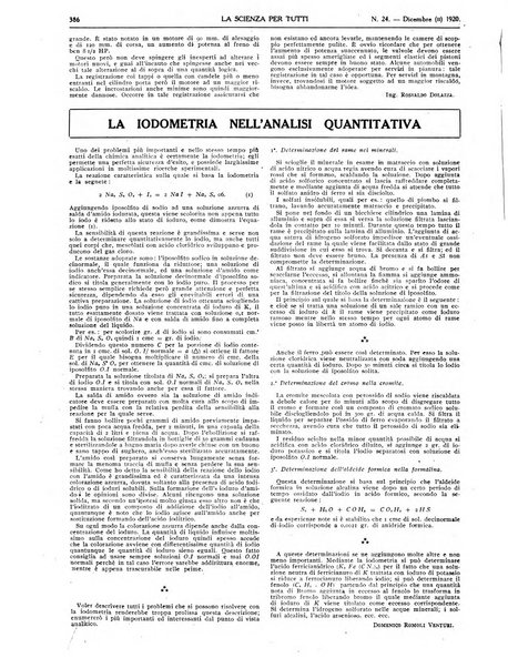 La scienza per tutti giornale popolare illustrato