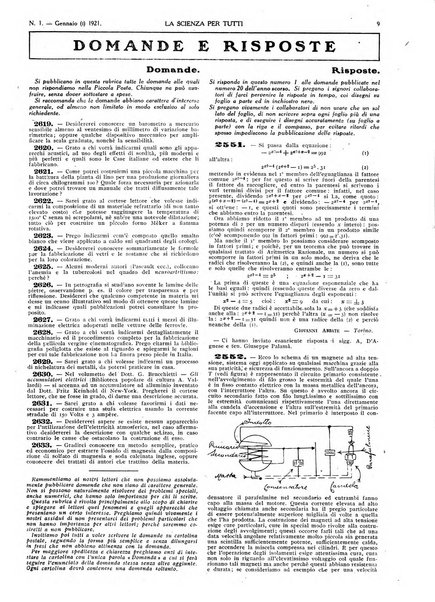 La scienza per tutti giornale popolare illustrato