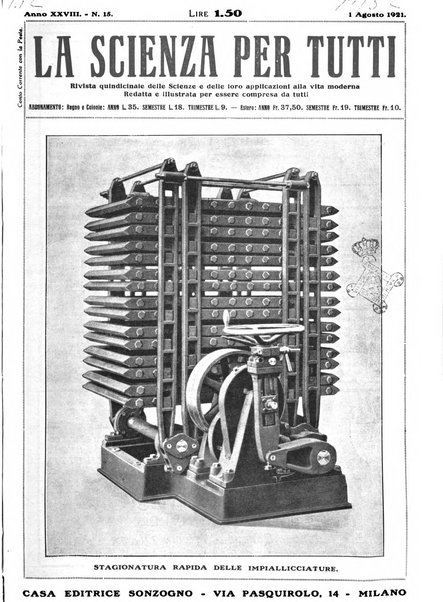 La scienza per tutti giornale popolare illustrato