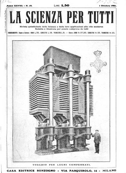 La scienza per tutti giornale popolare illustrato