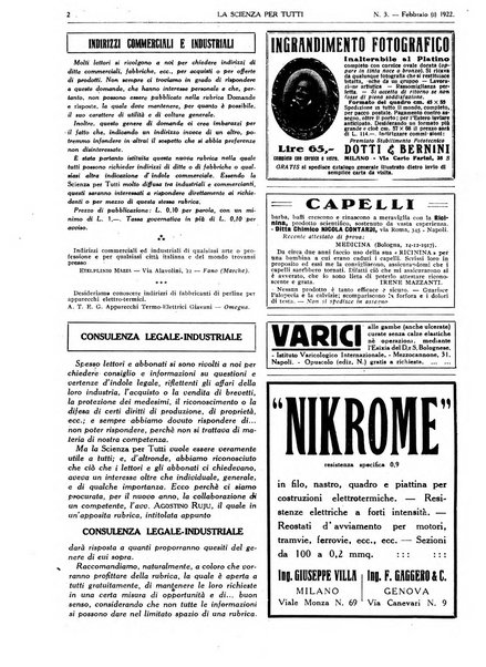 La scienza per tutti giornale popolare illustrato