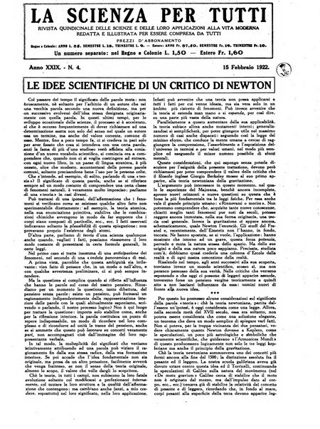 La scienza per tutti giornale popolare illustrato