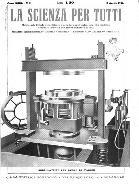 La scienza per tutti giornale popolare illustrato