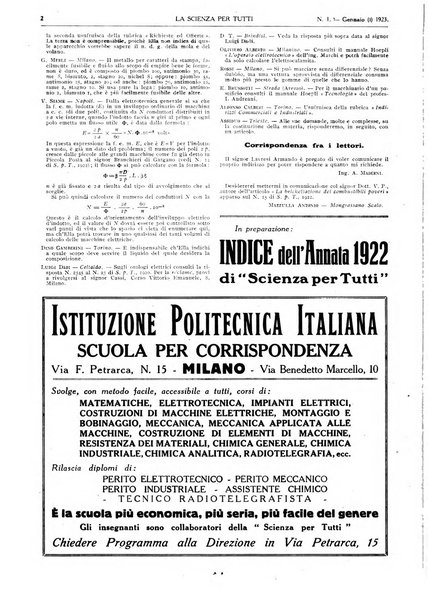 La scienza per tutti giornale popolare illustrato