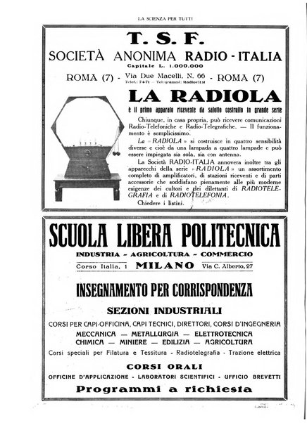 La scienza per tutti giornale popolare illustrato