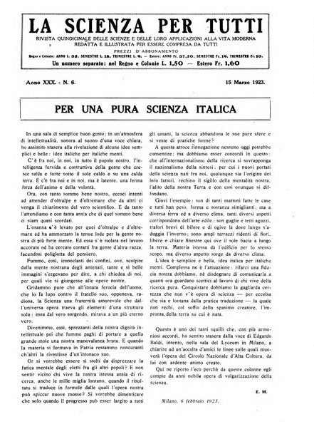 La scienza per tutti giornale popolare illustrato