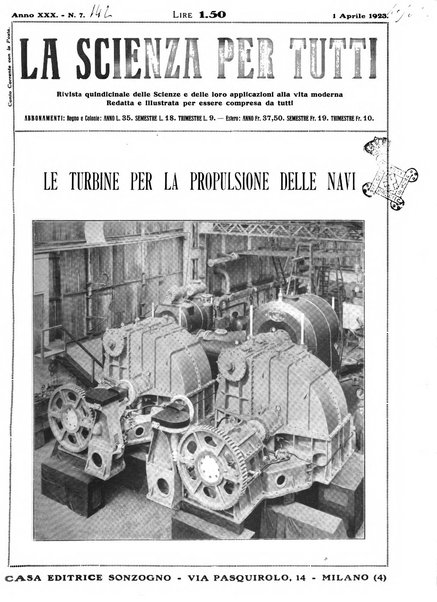 La scienza per tutti giornale popolare illustrato