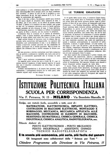 La scienza per tutti giornale popolare illustrato