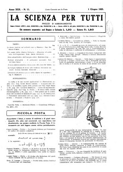 La scienza per tutti giornale popolare illustrato