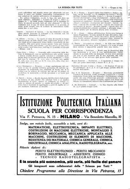 La scienza per tutti giornale popolare illustrato