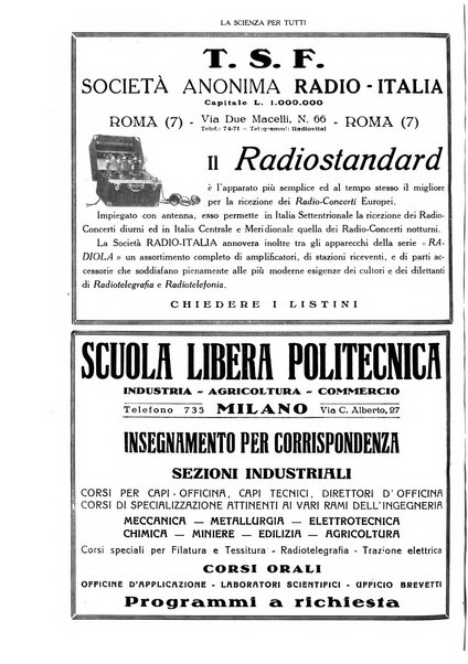 La scienza per tutti giornale popolare illustrato