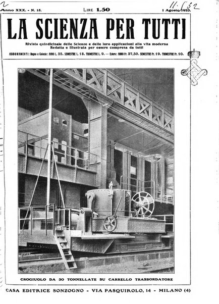 La scienza per tutti giornale popolare illustrato