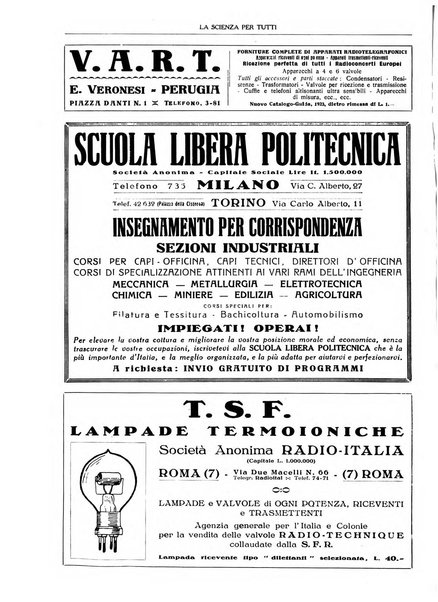 La scienza per tutti giornale popolare illustrato