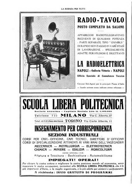 La scienza per tutti giornale popolare illustrato