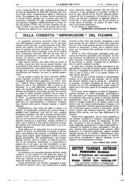 La scienza per tutti giornale popolare illustrato