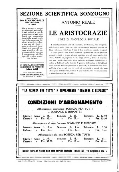 La scienza per tutti giornale popolare illustrato