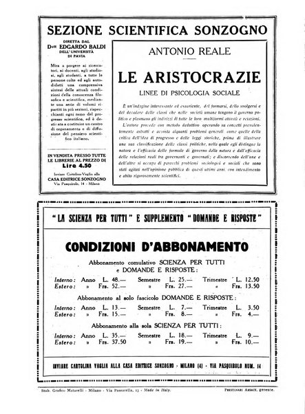 La scienza per tutti giornale popolare illustrato