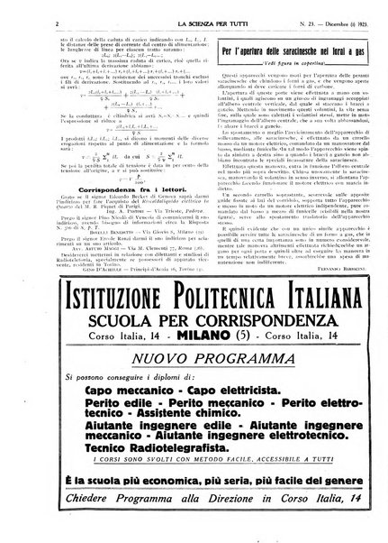 La scienza per tutti giornale popolare illustrato