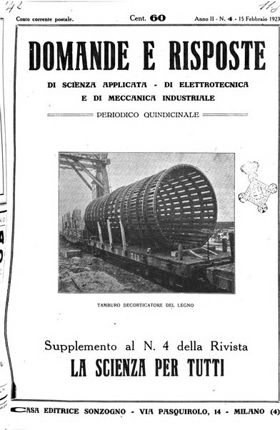 La scienza per tutti giornale popolare illustrato