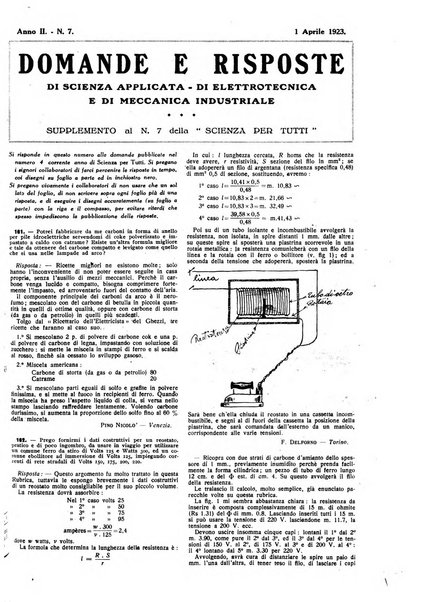 La scienza per tutti giornale popolare illustrato