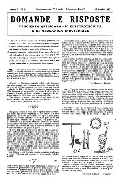 La scienza per tutti giornale popolare illustrato