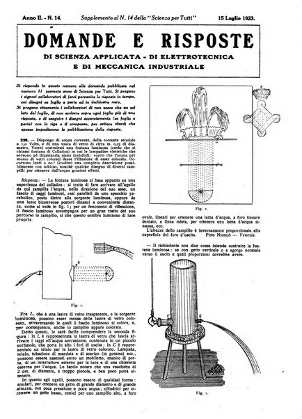 La scienza per tutti giornale popolare illustrato