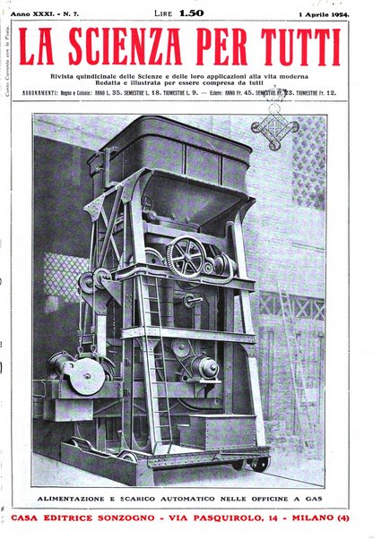 La scienza per tutti giornale popolare illustrato