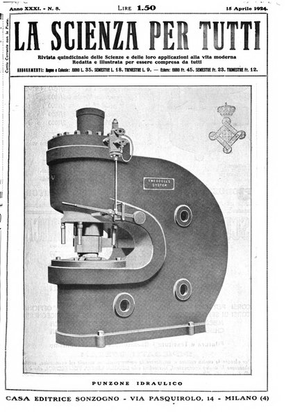 La scienza per tutti giornale popolare illustrato