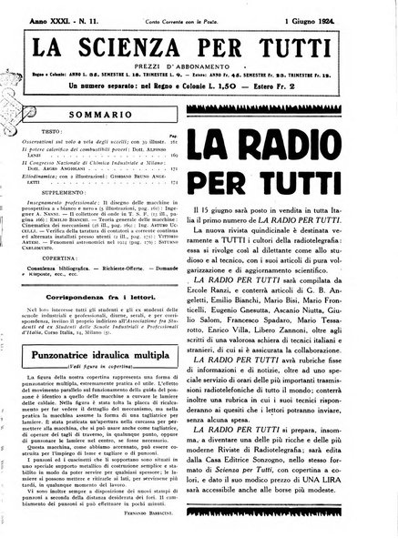 La scienza per tutti giornale popolare illustrato