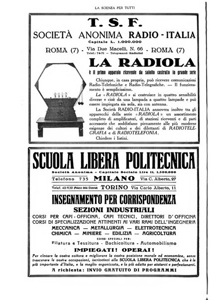 La scienza per tutti giornale popolare illustrato