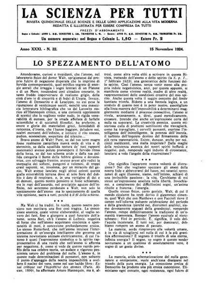 La scienza per tutti giornale popolare illustrato