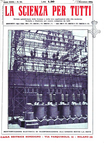 La scienza per tutti giornale popolare illustrato