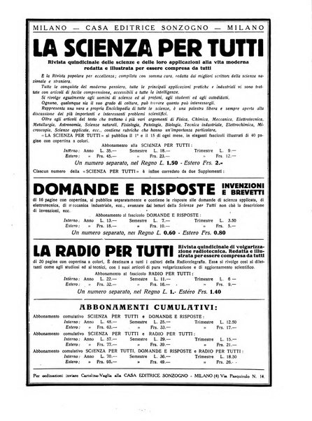 La scienza per tutti giornale popolare illustrato