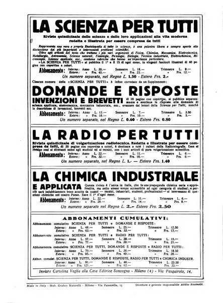 La scienza per tutti giornale popolare illustrato