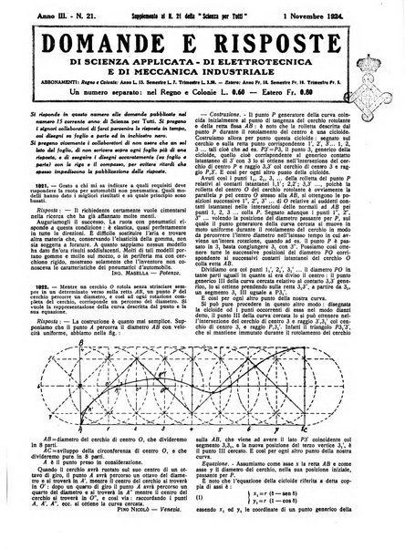 La scienza per tutti giornale popolare illustrato