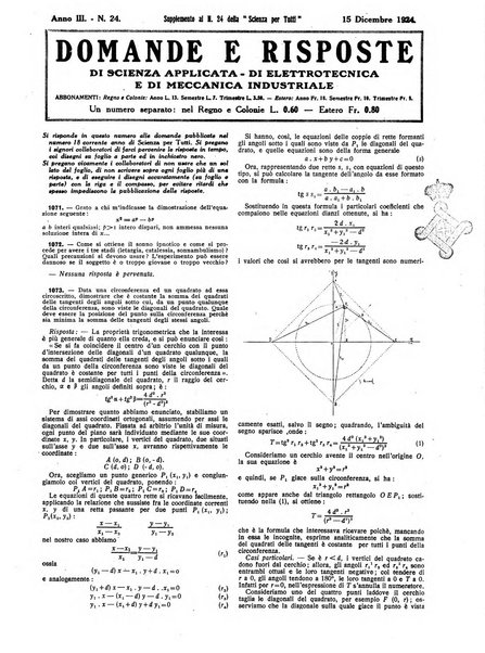 La scienza per tutti giornale popolare illustrato