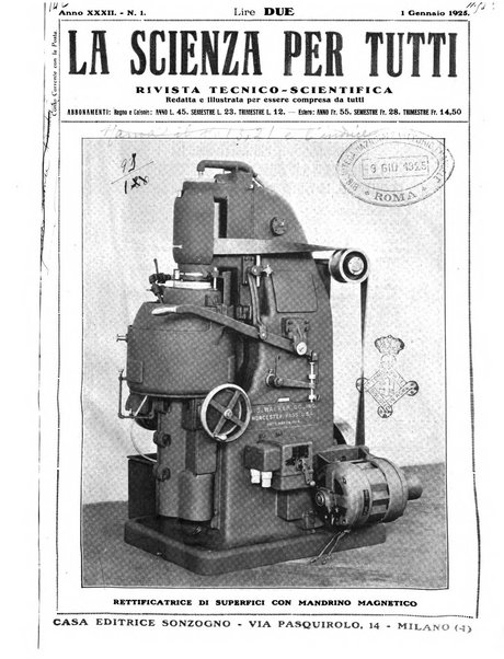 La scienza per tutti giornale popolare illustrato