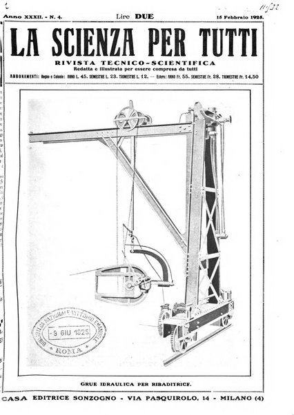 La scienza per tutti giornale popolare illustrato