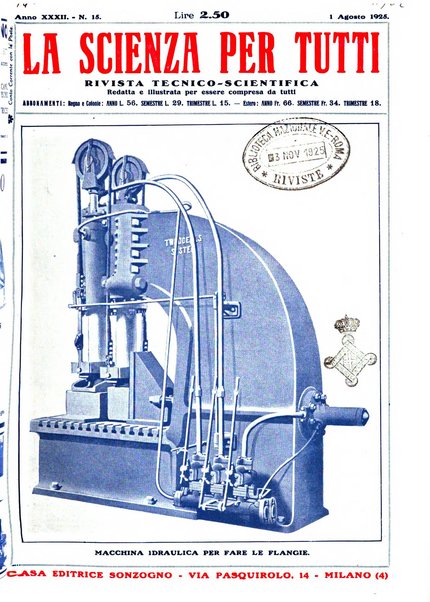 La scienza per tutti giornale popolare illustrato